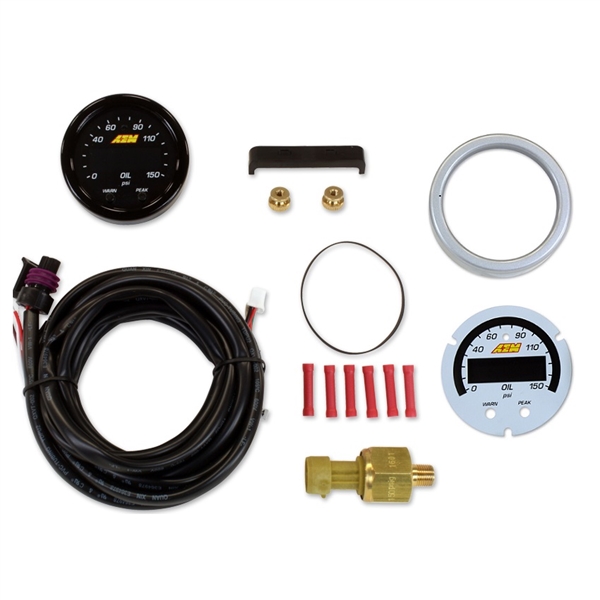 AEM X-Series Digital Oil Pressure Display Gauge and Sensor Kit 150PSI/10.0BAR