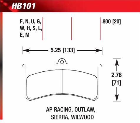 Hawk Brake Pad Diagram