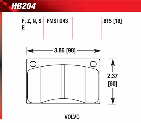 Hawk Brake Pad Diagram